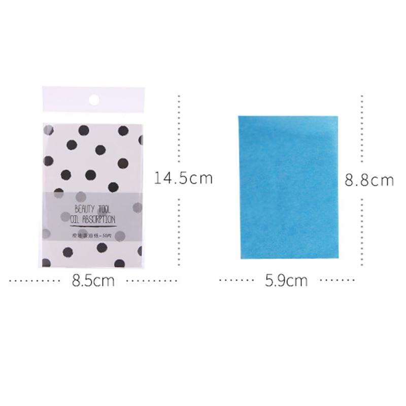 6 Sets/300 Sheets Facial Oil Blotting Paper Oil Absorption Paper Skin-Friendly Facial Oil Control Tissue For Lady (Random Color)