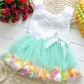 TANGUOANT Kids Baby Girls Beautiful Flower Dress Princess Summer Sleeveless Mini Tutu Dress Pink Yellow Red Baby Girls Dress