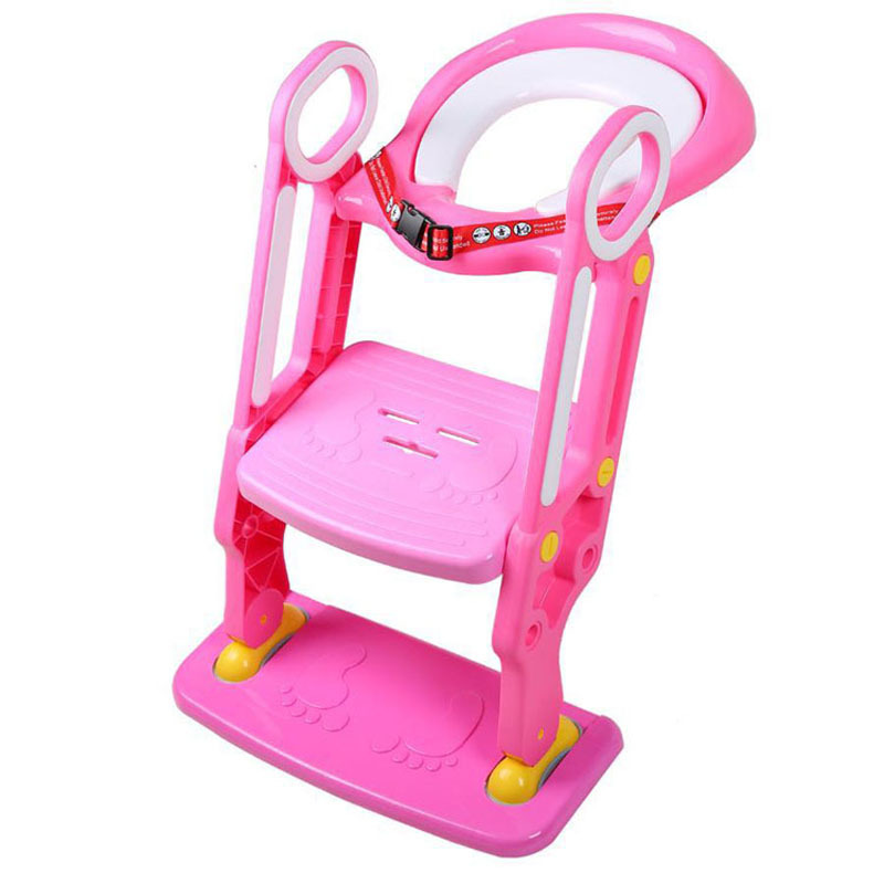 Baby Potty Training Seat Children Potty With Adjustable Ladder Infant Toilet Seat Toilet Training Folding Seat