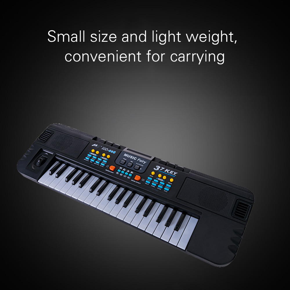37 Keys Electronic Piano Multifunctional Electronic Organ Musical Instrument Toy with Microphone for Children Beginners
