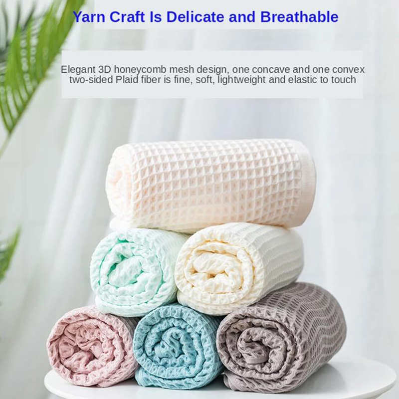 100% Cotton Hand Towels for Adults Plaid Hand Towel Face Care Magic Bathroom Sport Waffle Towel 33x72cm/70x140cm