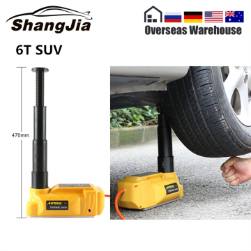 AUTOOL 6T Car Electric Hydraulic Jack Floor Lift Repair Tool 12V DC Auto Tire Change Lifting Jacks European 7 Days Deliver