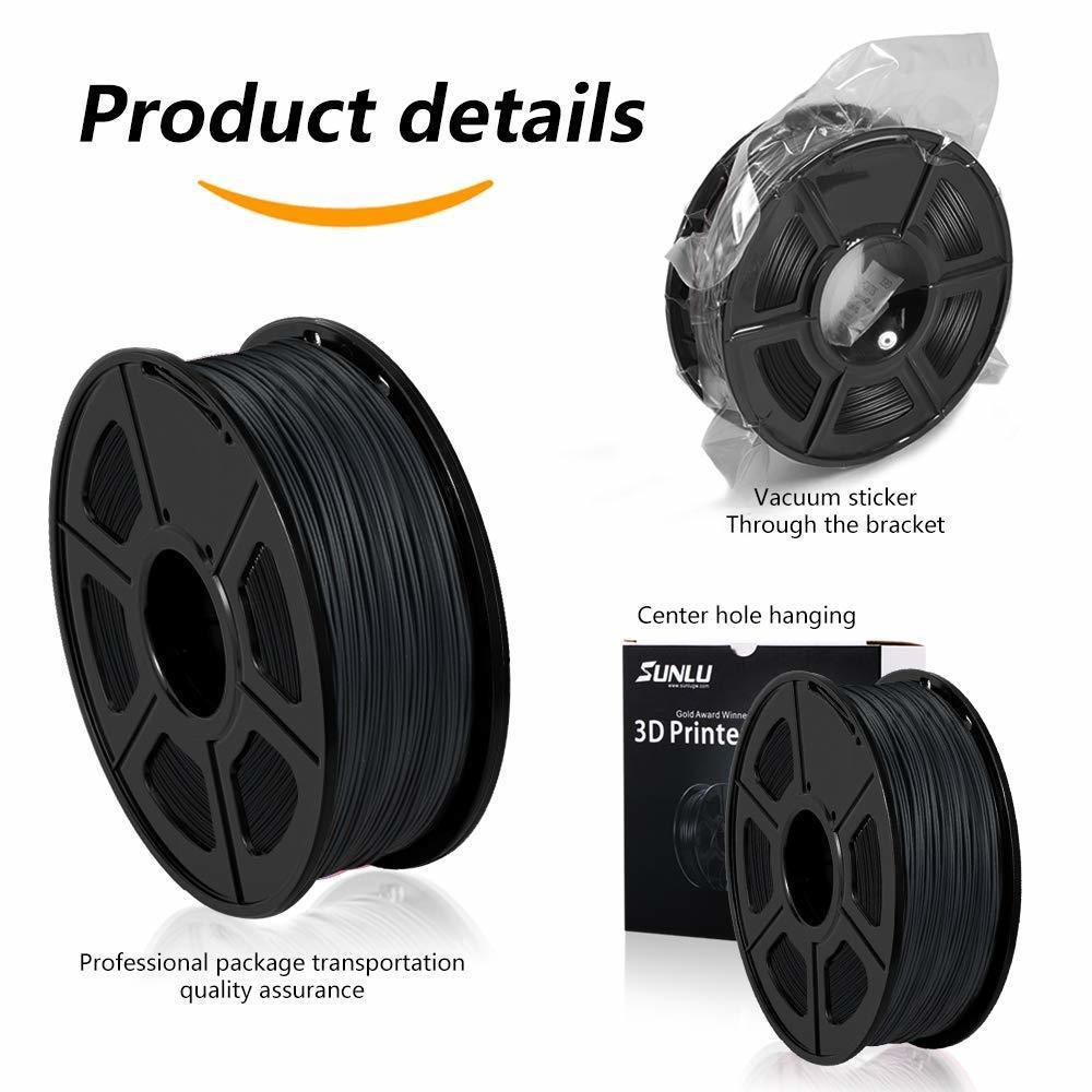 PLA Carbon Fiber Filament 1KG 1.75MM For 3D PrintIing Filament Similar Metal Tecture High Rgidity Light Weight