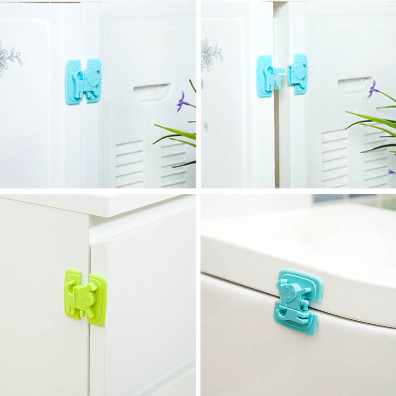 Refrigerator Cabinet Door Lock Child Baby Safety Protect Lock Multifunction Drawer Door Safety Lock Portable Fridge Freezer Lock