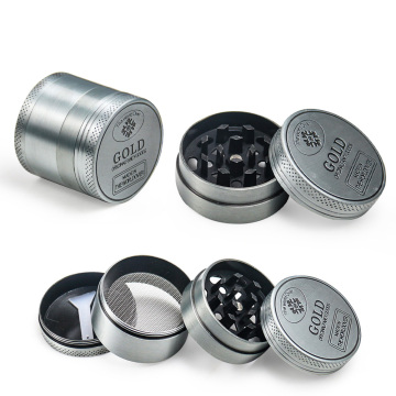 4 Layers Tobacco Grinder Herb Weed Grinder Smoke Herbal Crusher Spice Mill Grinders Cigarette Accessories Metal Kitchen Gadgets