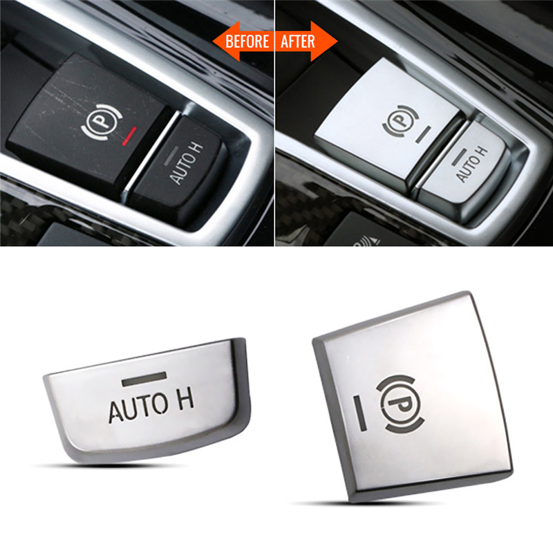 Parking Brake Switch P Button Cover ABS Chrome For F10 F07 F01 X3 F25 X4 F26 F11 F06 X5 F15 X6 F16 Accessories