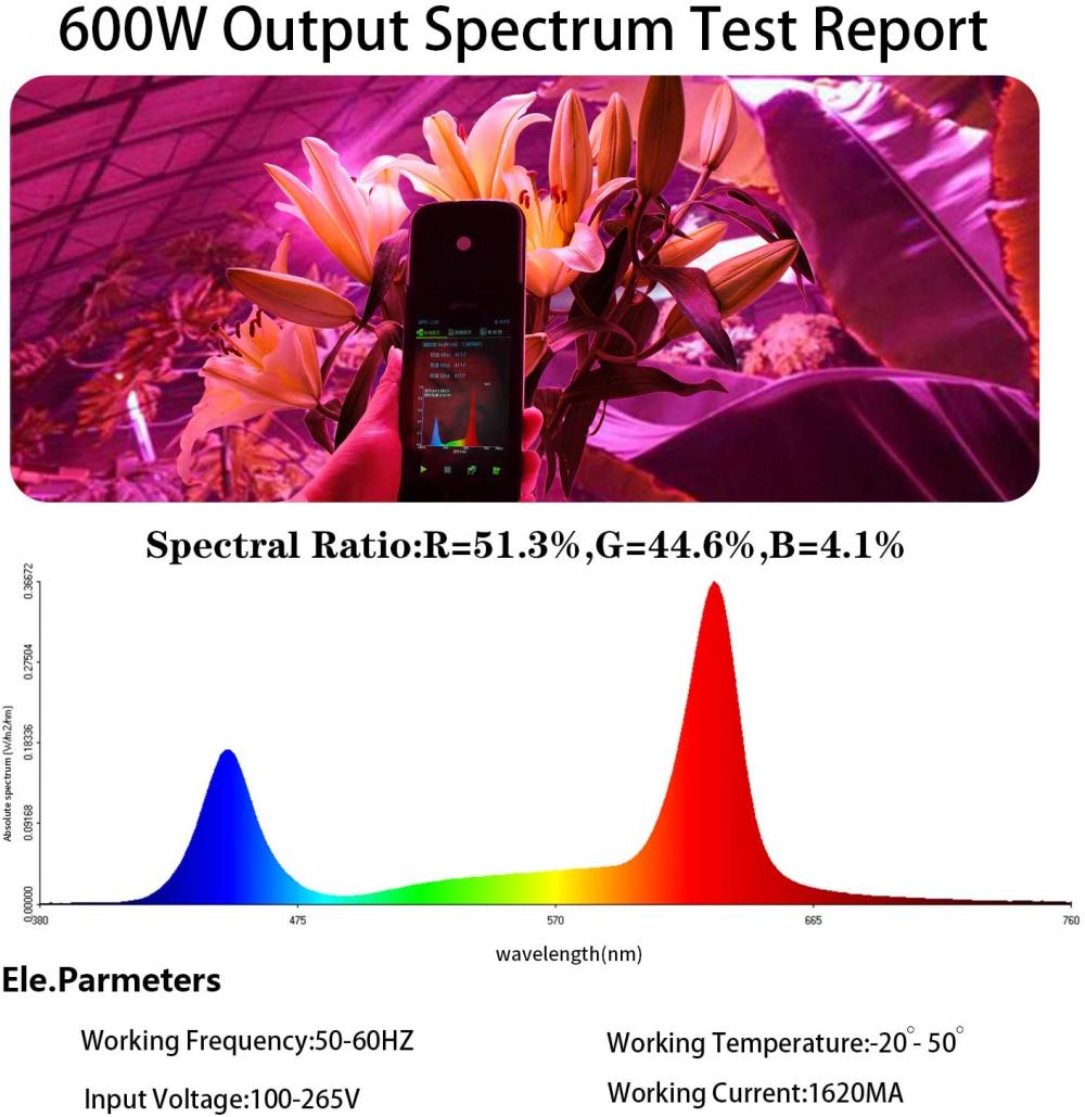 600W Indoor Plant LED Grow Light