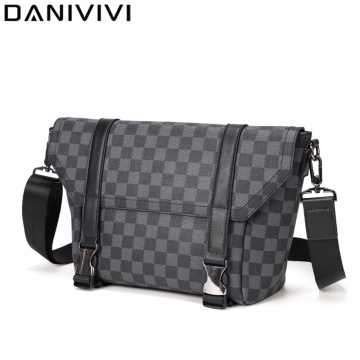 Designer Men's Messenger Bag Men Leather Business Crossbody/Shoulder Bags Male Luxury Handbags Casual Satchels Small Briefcase