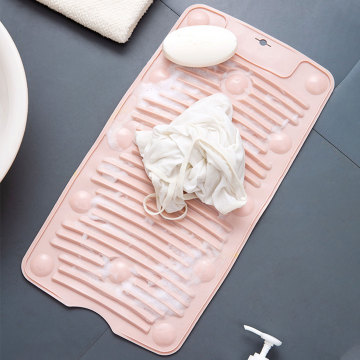 Silicone Scrubboards Household Folding Washboard With Suction Cup Non-Slip Soft Washboard Household Products