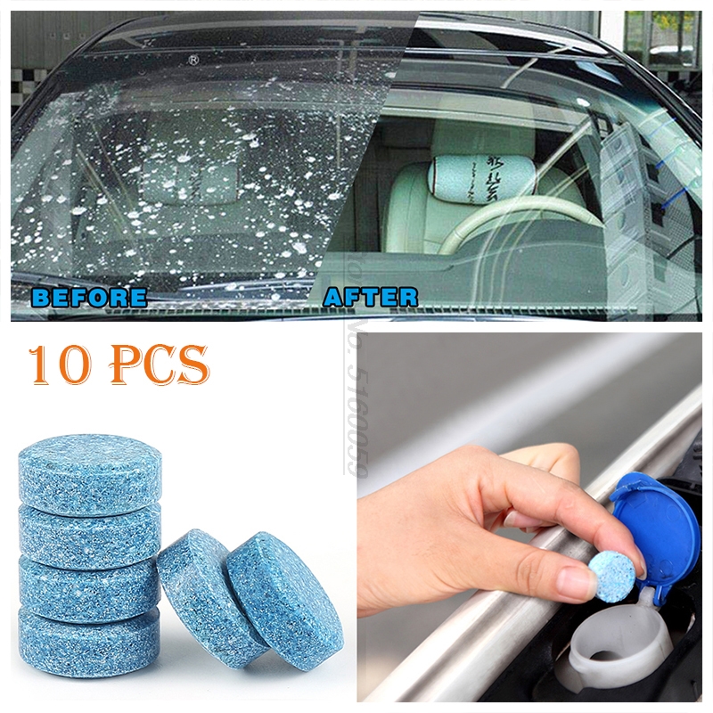 10PCS 1pcs=4L Car Accessories Solid Wiper Window Glass Cleaner for Acessorio Accesorio Auto Acessorios Para Carro Acessorios