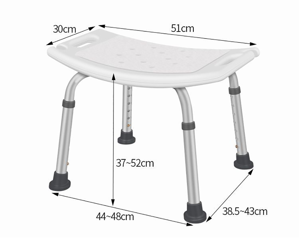 Elderly Medical Bath Tub Aid Seat Without Back Chair Height Adjustable Non Slip Seat Disabled Elderly Pregnancy stool for shower