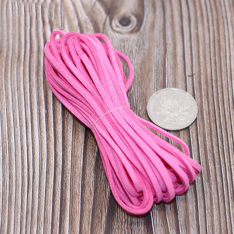 28 Colors Leather Cord For Beading Bracelet Braided Accessories Flat Thread String Rope 5Mx3Mm