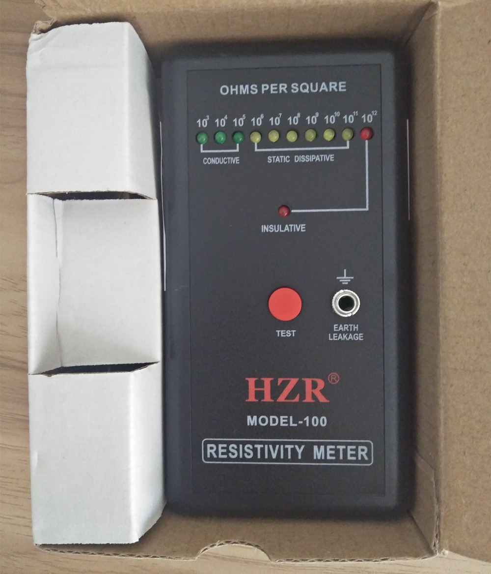 Surface Resistivity Meter Electrostatic Static Electricity Resistance Tester ESD megger