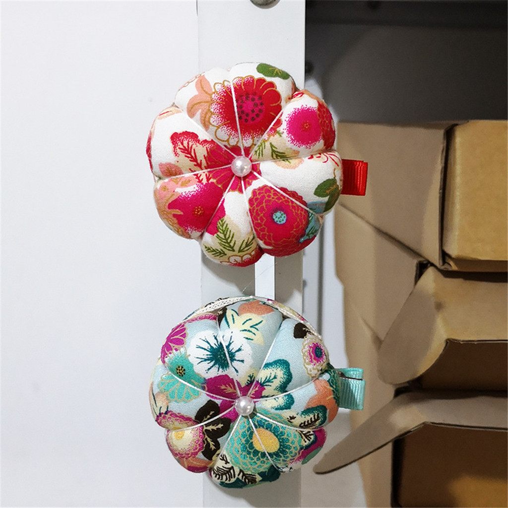 Multi-purpose Floral Wrist Pin Cushion Special Gift Decorative Sewing Machine Home Sewing Kit Holder Supplies DIY Craft