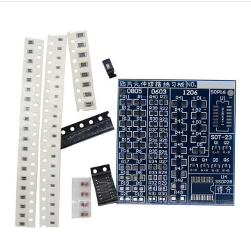 Electronic SMT SMD Component Welding Practice Board Soldering DIY Kit Resitor Diode Transistor By Start Learning