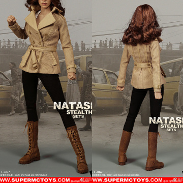 per-sale 1/6 Female Soldier Female Puppet Clothing Accessories Natasha Stealth Suit Spot F067 Non Body Head Sculpture