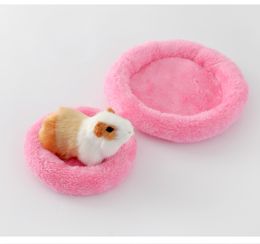 Pet sleeping Hamster Sleeping Bed dog Soft Fleece Guinea Pig Bed Winter pet supplies Small Animal Cage Mat 5colors