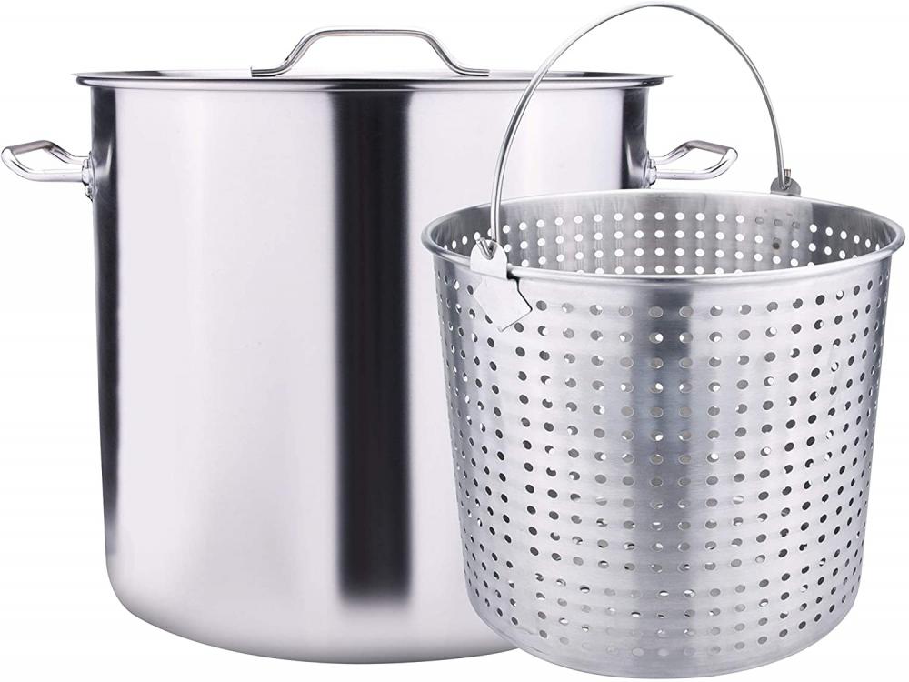 84Quart Stainless Steel Stock Pot with Basket