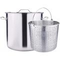 100Quart Stainless Steel Stock Pot with Basket