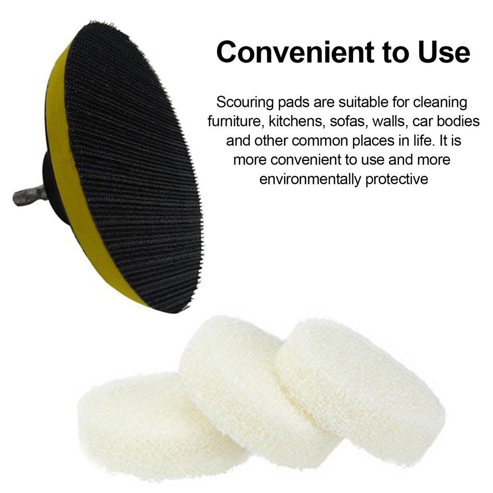 Replaceable Scouring Pad Cleaning Brush For Electric Drill Brush Cleaning Furniture, Kitchens, Sofas, Walls, Car Bodies