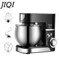 JIQI 1200W Electric Stand Food Mixer Stainless Steel Chef Machine 5L Bowl Cream Blender Knead Dough Cake Bread Whisk Egg Beater