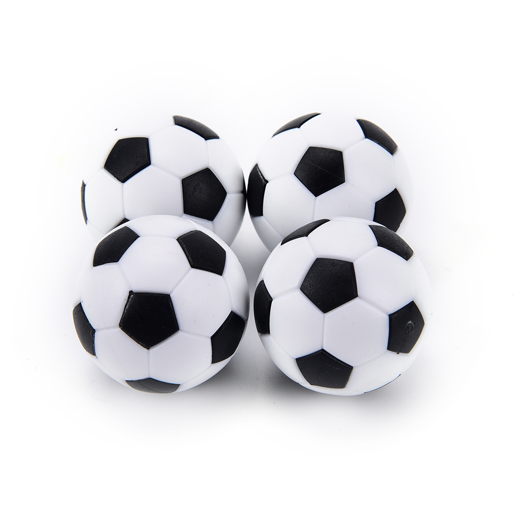 4 Pcs 32mm White Black Plastic Soccer Table Foosball Ball Football Mini Ball Soccer Round Indoor Games Machine Parts