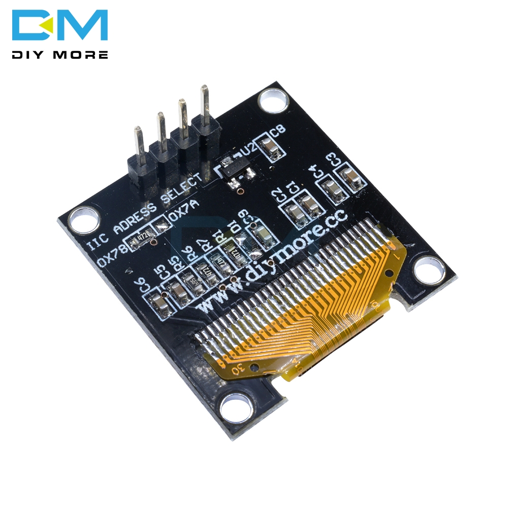 Yellow Blue 0.96 Inch I2C IIC Serial 128X64 128*64 OLED LED Display Module Compatible For Arduino STM32 Controller Driver Board