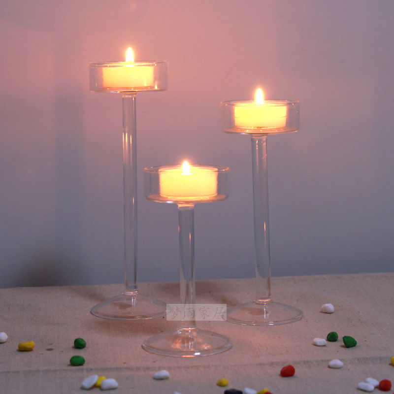 Free shipping 2020 beautiful Classic Glass Candle Holder Wedding Bar Party Home Decor Decoration Fashion Candlesticks