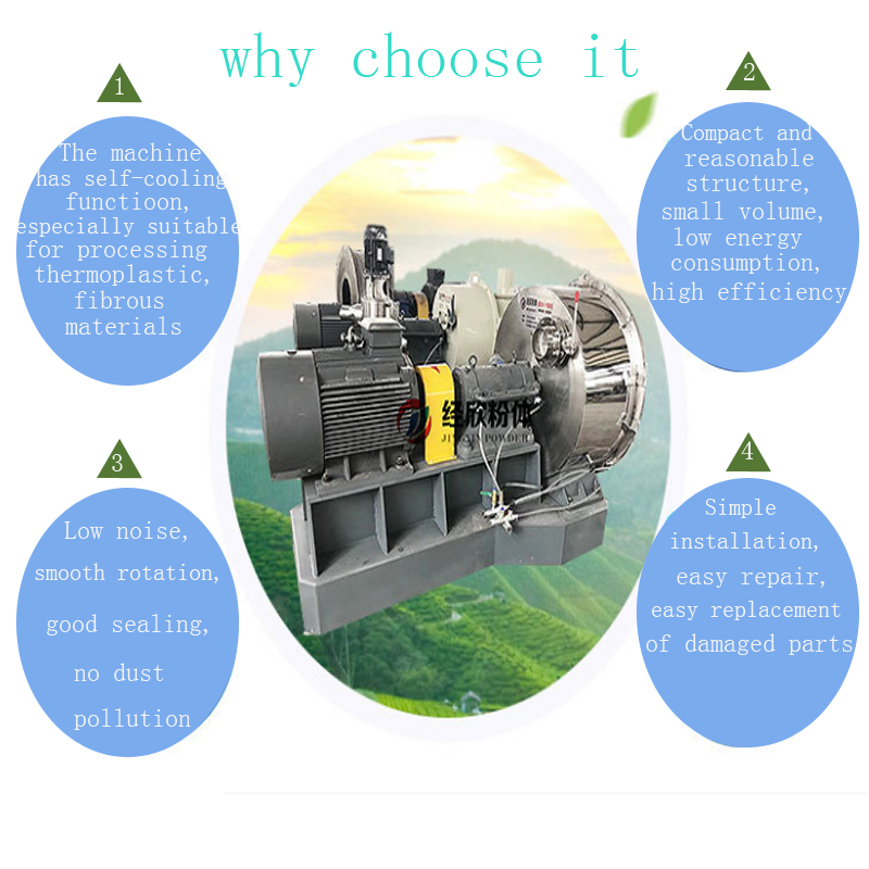 Fire extinguishing ammonium phosphate crushing equipment