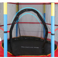 High Quality 55Inch Children Trampoline Round Mute Fitness Elastic Rope Trampoline For Kids With Safety Net Baby's Mobile Park