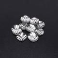 50pcs 14-25mm Brooch Base Brooches Metal Disk Shell Flower Cabochon Bezel Round Blank For Diy Jewelry Making Findings Wholesale
