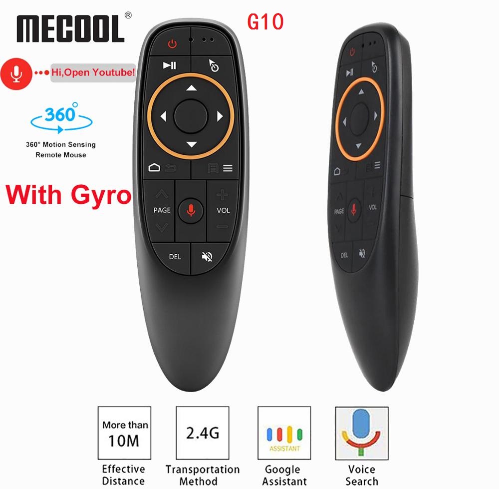 G30(10 10S) Remote control 2.4G Wireless Voice Air Mouse 33 keys IR learning Gyro Sensing Smart remote for Game android tv box