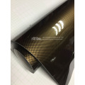 Glossy Black Gold square 2D Carbon Fiber Vinyl Film Car Wrap Film 2D Carbon Fiber Car Sticker Auto Exterior Accessories Film