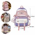 Girls Cute School Backpack Multiple Compartments Laptop