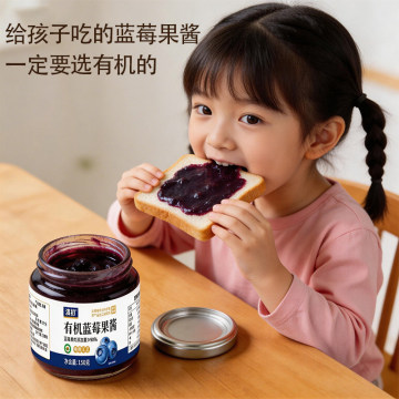 Rich Organic Blueberry Jam Natural Sweetness