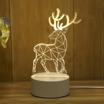 3D LED Lamp For Kid Child Bedroom Decor Acrylic LED Night Light Christmas Accessories 3D Illusion Table Lamp For Home Decorative