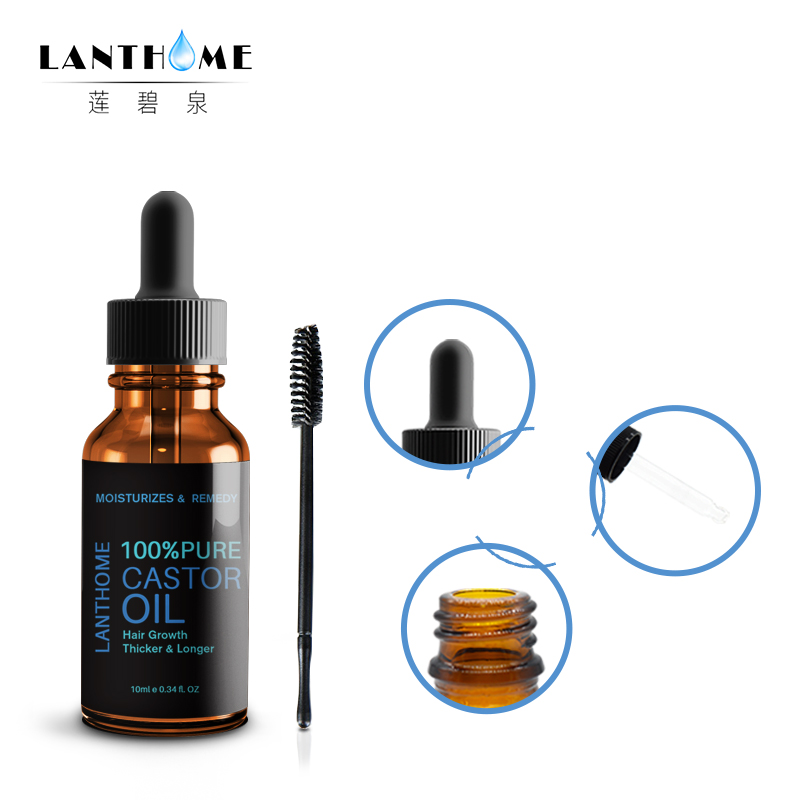10ml Castor Oil Eyelash Growth Treatment For Natural Hair Growth Care Eyebrow Enhancer Eyelash Lifting Extension Serum