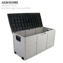 ALWAYSME 112X48X54CM Deck Box Indoor/Outdoor Storage Container And Seat For Patio Cushions and Gardening Tools