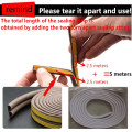 5 meters DIPE self-adhesive door and window sealing strip glass window anti-collision rubber strip foam sound insulation strip