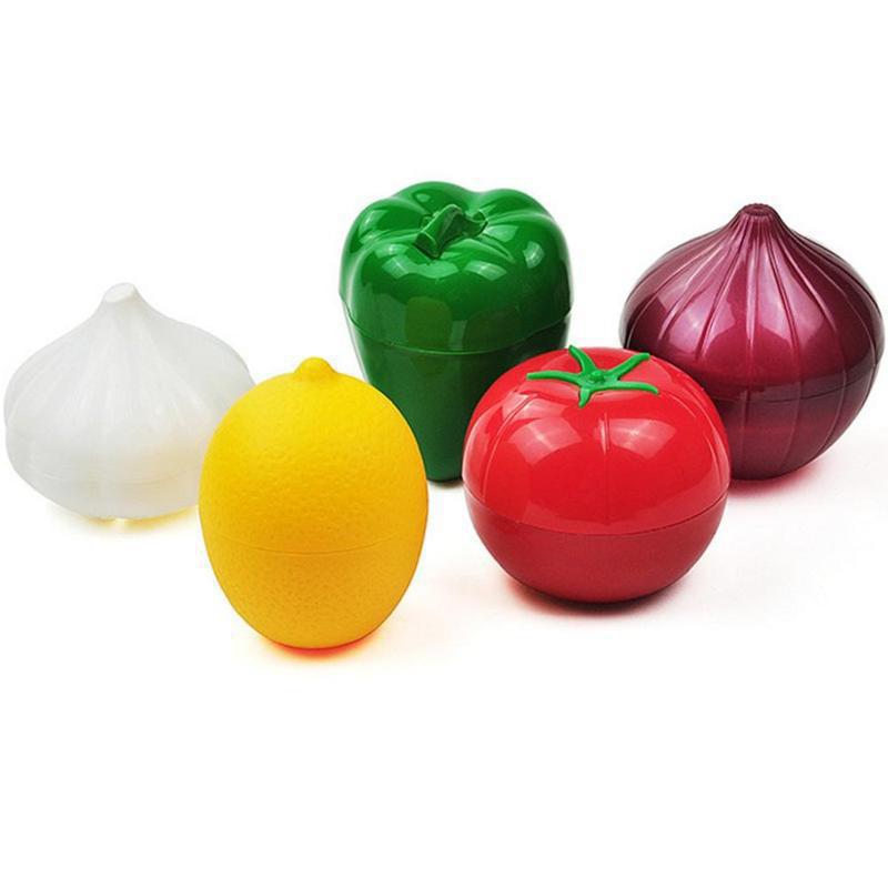 Fresh Storage Box Kitchen Food Crisper Vegetable Containers Onion Garlic Avocado Tomatoes Lemon Green Pepper Drop Shipping