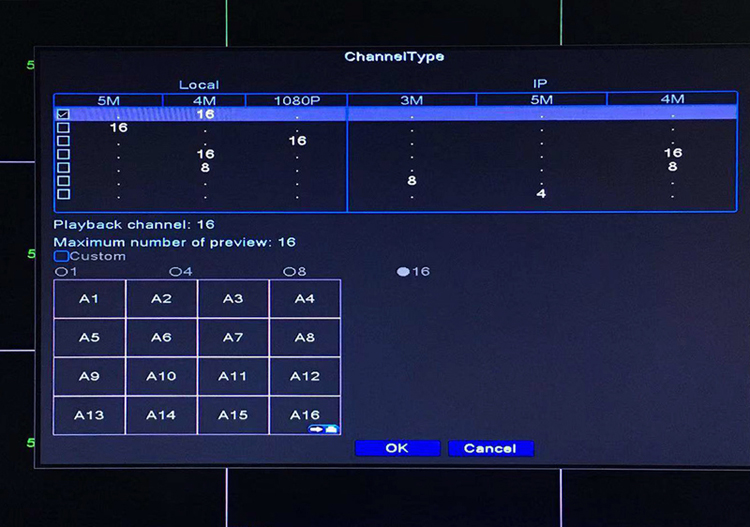 Red Panel 5MP Xmeye Auido H.265+ Hi3531D 16 Channel 16CH 6 in 1 Wifi Hybrid XVI NVR CVI TVi AHD CCTV DVR Security Video Recorder