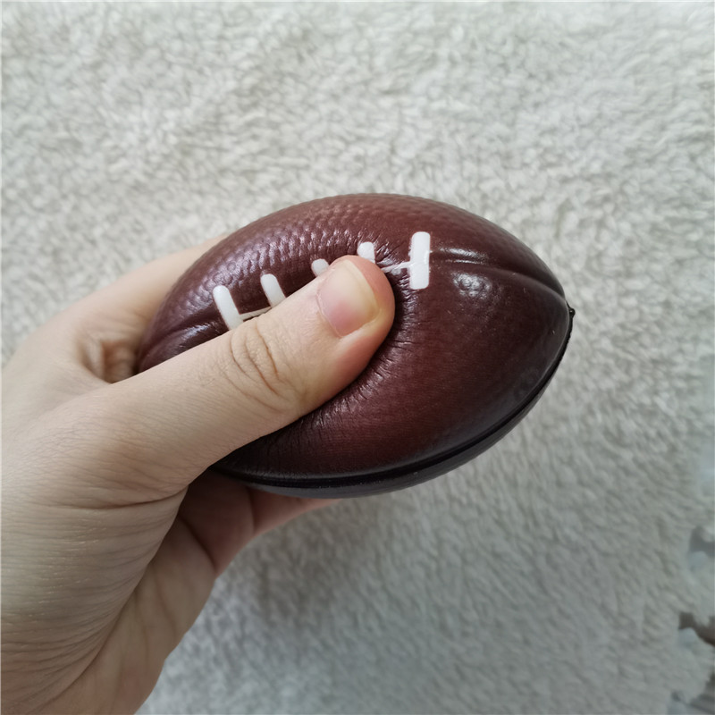 9CM Rugby American Football Toy Balls Hand Squeeze Sponge Foam Anti Stress Relief Balls Outdoor Sports Toys for Kids Children