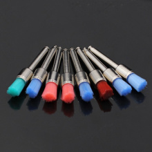 10pcs Colorful Nylon Flat Head Dental Polishing Brush Polisher Disposable Prophy Brushes Polishing Cup Contra Angle machine