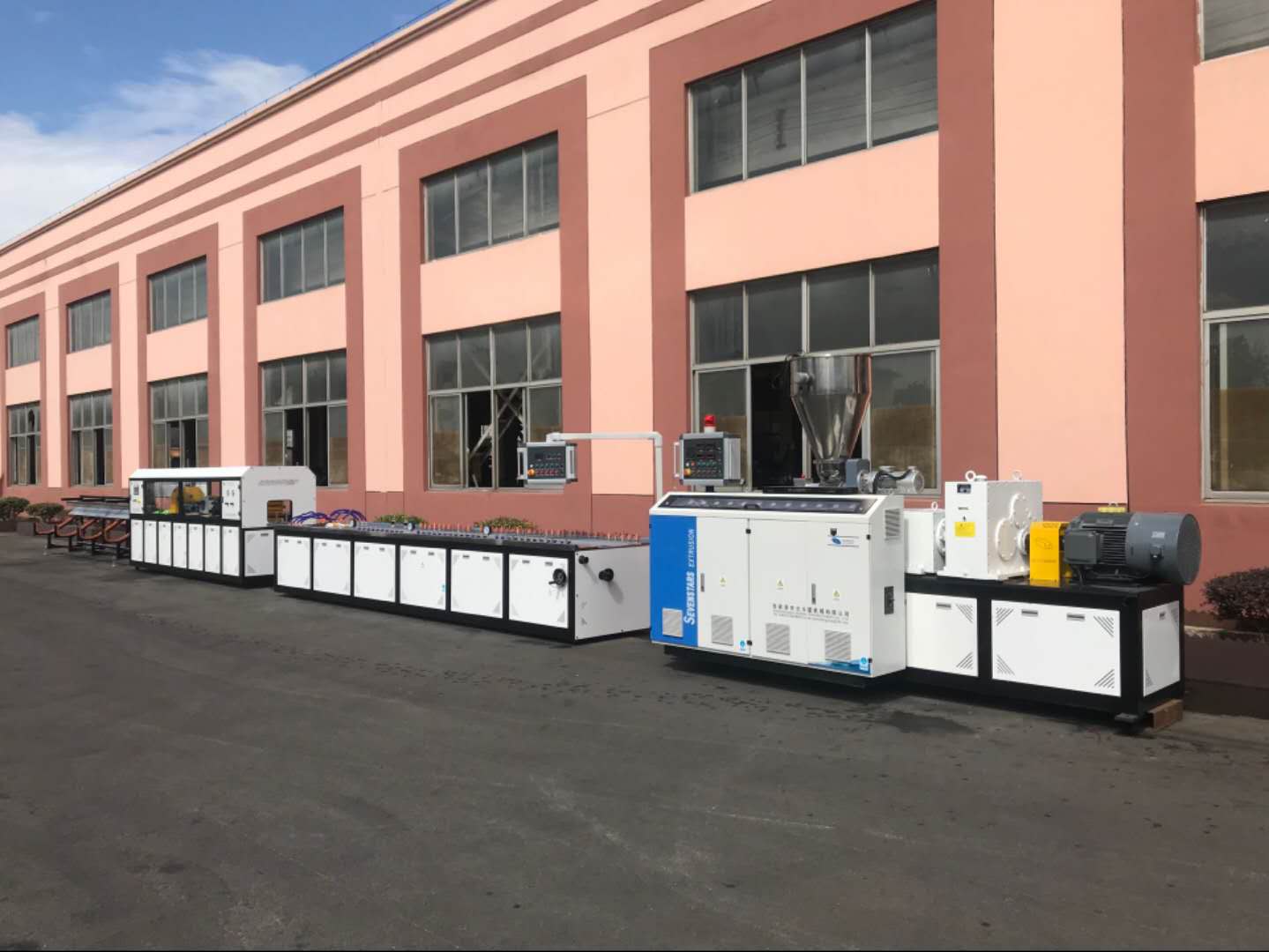 PVC profile production machine