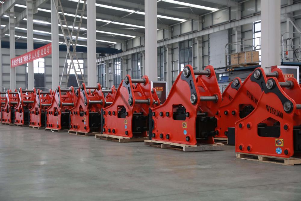 Red Hydraulic Breaker
