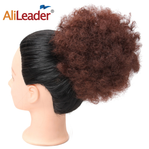 Afro Bun Drawstring Ponytail Puff Short Curly Chignon Supplier, Supply Various Afro Bun Drawstring Ponytail Puff Short Curly Chignon of High Quality