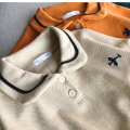 2019 Spring Autumn Long Sleeve Solid Color Polo Shirts for Boys Girls Cotton Thick Peter-Pan Collar Kids Polo Shirt Tops LZ173