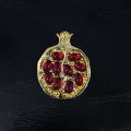Vintage Fruit Fresh Red Garnet Earrings Pendant Necklace Gold Color Resin Stone Pomegranate Jewelry Gift For Women Gifts Z5M269