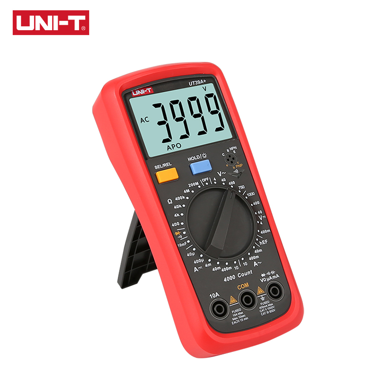 UNI-T UT39A+ Digital Multimeter Auto Range Tester Upgraded from UT39A/UT39C AC DC V/A Ohm /Temp /Frequency/HFE/NCV test