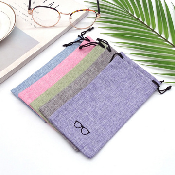 1 PC Portable Fashion Waterproof Sunglasses Pouch Unisex Sunglasses Drawstring Storage Bags Container Eyeglasses Accessories